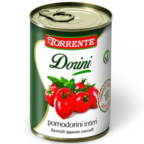 Помидоры в собственном соку цельные "La Torrente" (Pomodorini interi Dorini)