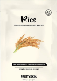 Маска для лица тканевая с экстрактом риса, 23 г — PrettySkin Mask Sheet Rice