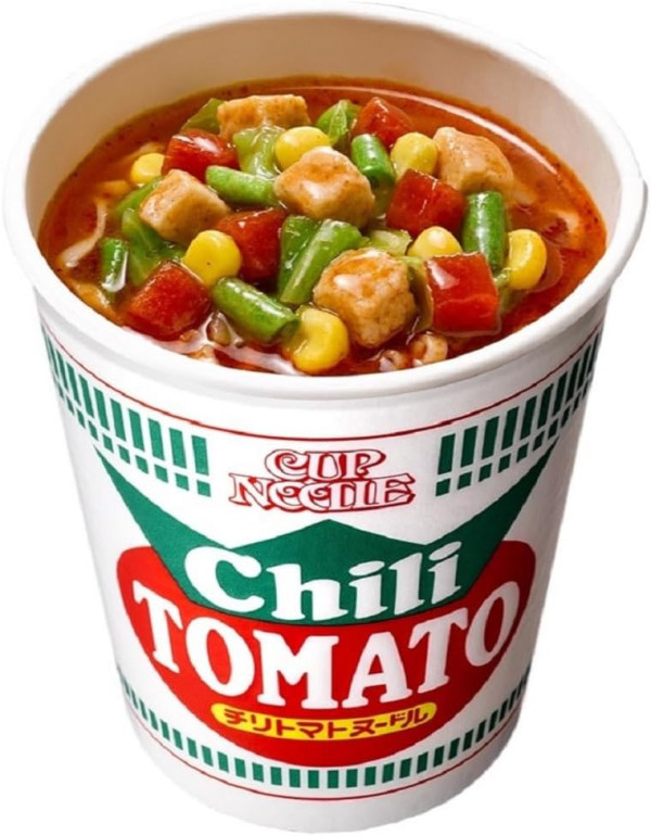 Лапша Nissin Cup Noodle Chili Tomato с томатом и чили, 76 г