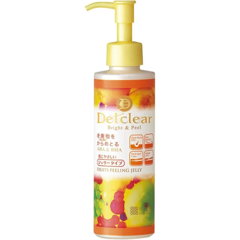 Пилинг-желе DETClear Bright & Peel Fruits Peeling Jelly с ароматом фруктов 180мл 