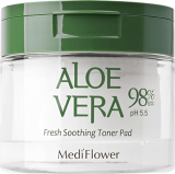 Тонер пэды для лица успокаивающие с экстрактом алоэ вера — Medi Flower Pad