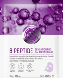 Маска для лица тканевая с комплексом пептидов, 25 г — Enough Mask 8 Peptide