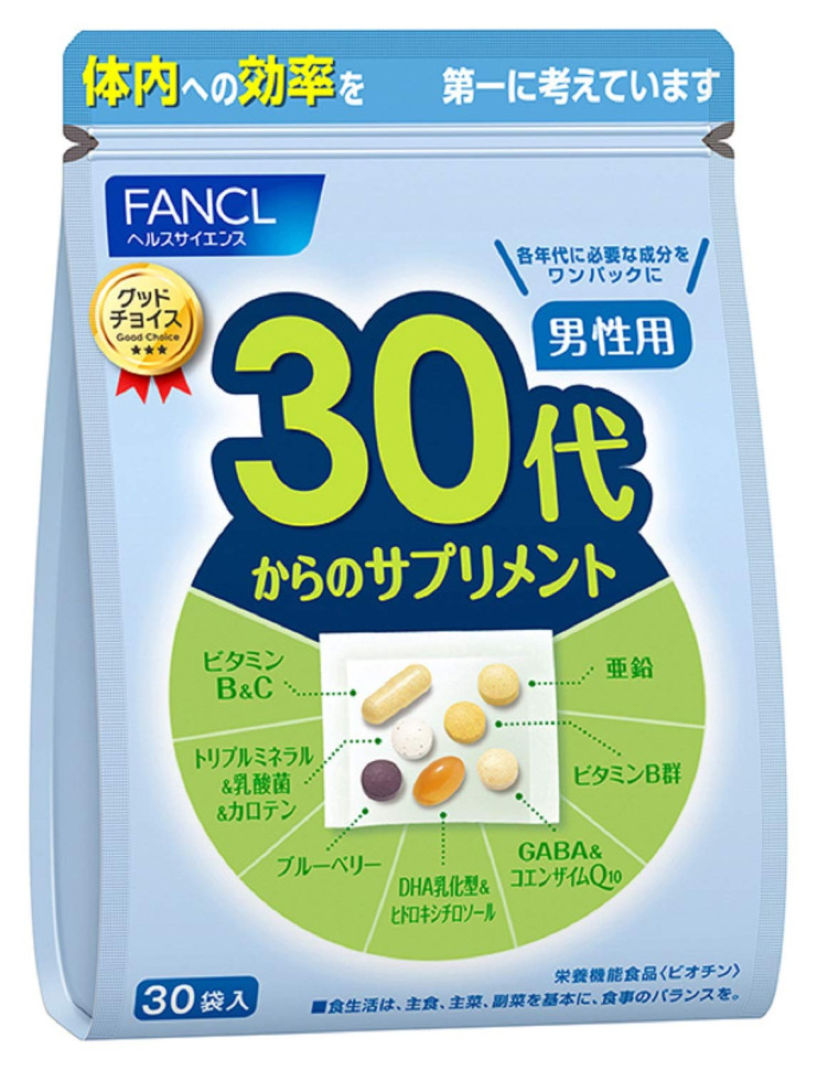 Комплекс витаминов для мужчин 30 лет и старше от Fancl