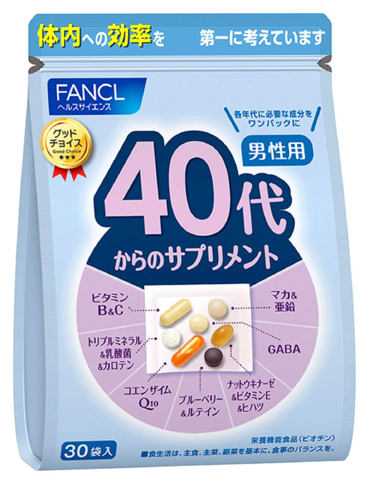 Комплекс витаминов для мужчин 40 лет и старше от Fancl 