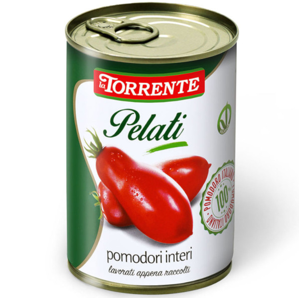 Помидоры без кожуры "La Torrente" (PELATI Pomodori interi) 