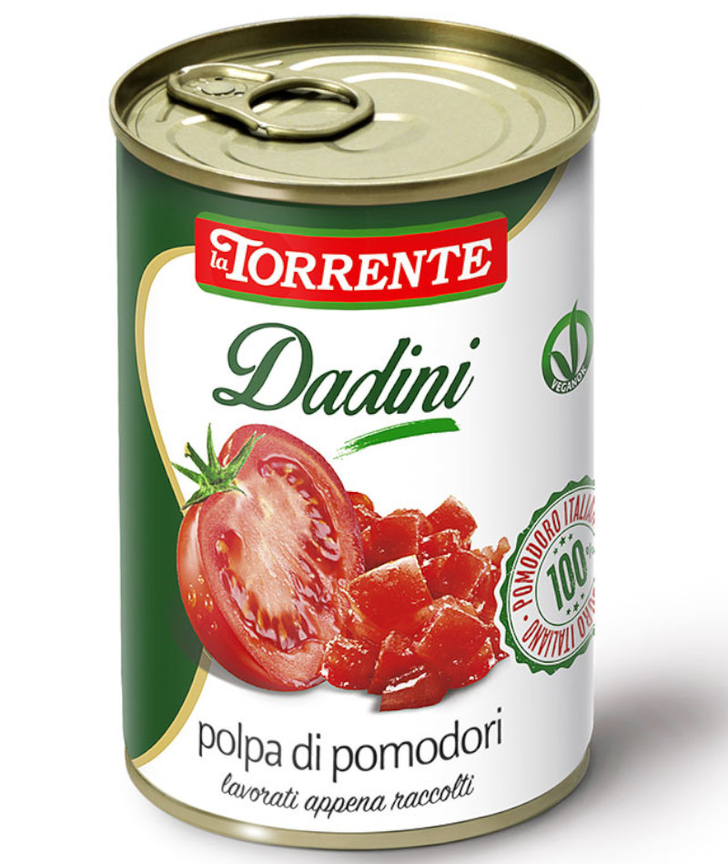 Помидорная мякоть кусочками "La Torrente" (Polpa di pomodoro Dadini)